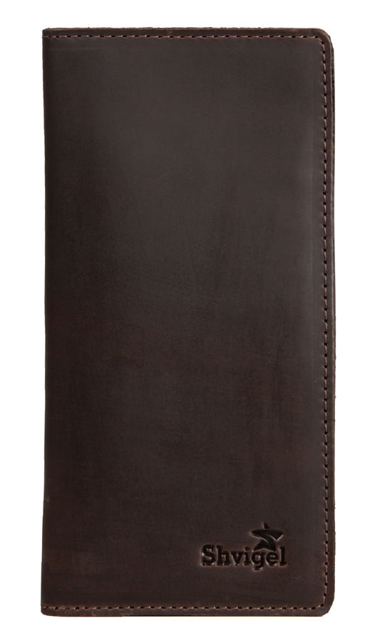 Leather Wallet SHVIGEL 13789 Brown | Genuine Leather | Made in Ukraine