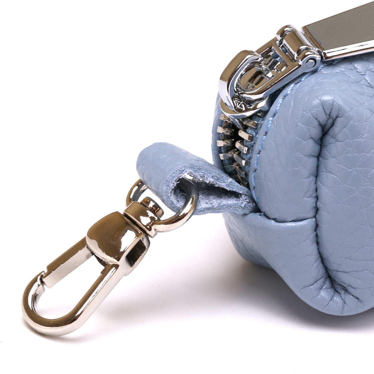High-Quality Leather Key Holder SHVIGEL 16542 Blue, Natural Leather, Made in Ukraine