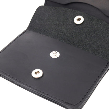 Matte Men's Wallet Natural Leather SHVIGEL 16600 Black Durable Design