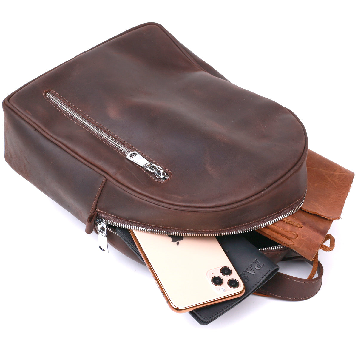Universal Women's Backpack SHVIGEL 16329 Brown Genuine Leather Fashion Bag