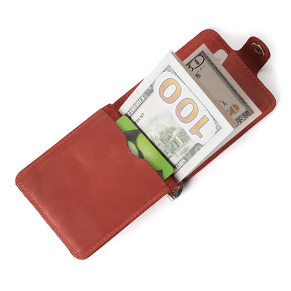 Cash Clip SHVIGEL 13788 - Natural Leather Money Holder, Made in Ukraine