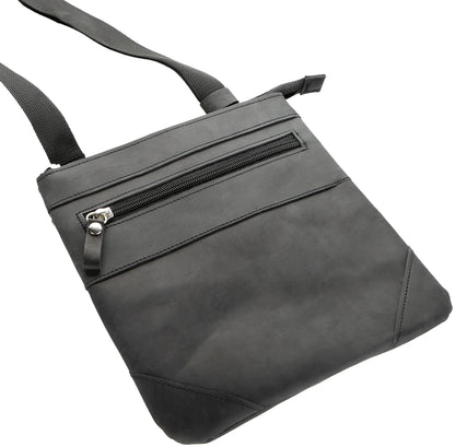 Leather Bag SHVIGEL 11024 Black Genuine Leather Handmade from Ukraine