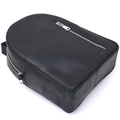 Universal Vintage Women's Backpack SHVIGEL 16328 Black Genuine Leather, Ukraine Made