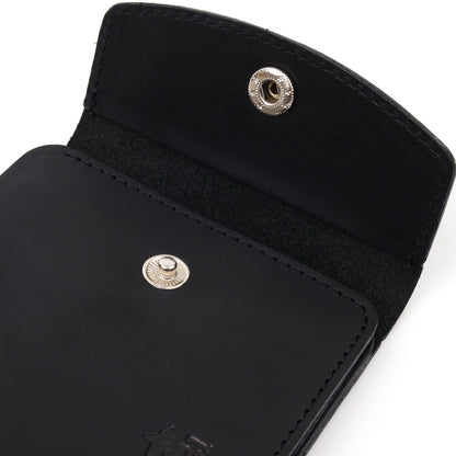 Matte Leather Men's Wallet SHVIGEL 16612 Black Made in Ukraine Genuine Leather