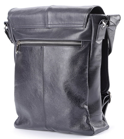 SHVIGEL Leather Bag 00919 Black - Premium Quality Genuine Leather from Ukraine