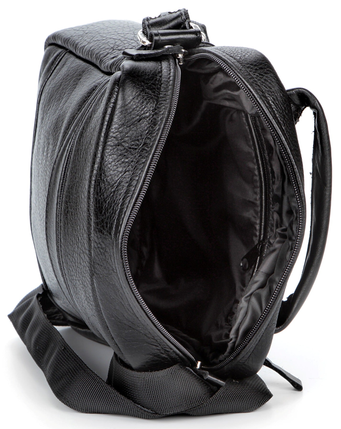 Elite Leather Men's Bag SHVIGEL 00791 Black, Genuine Leather, Ukrainian Craftsmanship
