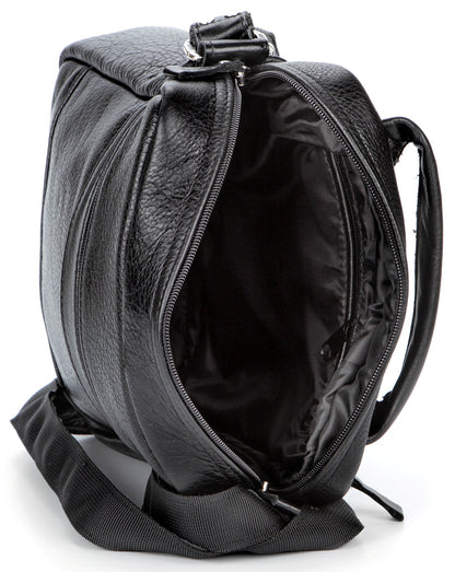 Elite Leather Men's Bag SHVIGEL 00791 Black, Genuine Leather, Ukrainian Craftsmanship
