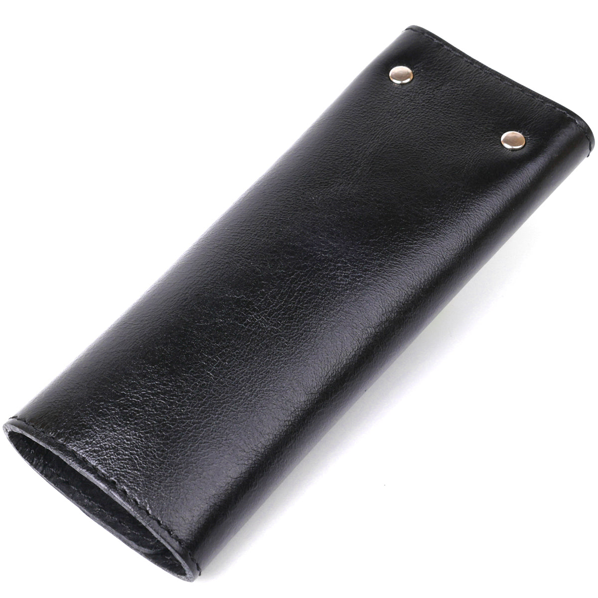 Stylish Leather Key Holder SHVIGEL 16529 Black Natural Leather for Keys