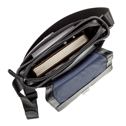 Men's Leather Bag SHVIGEL 11118 Black Genuine Leather Natural Materials