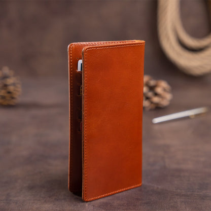 Brown Leather Wallet SHVIGEL 13791 | Premium Quality Ukrainian Handmade Accessory