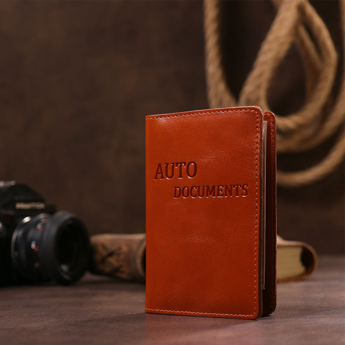 Comfortable SHVIGEL Natural Leather Vehicle Document Cover 16070 - Ukraine