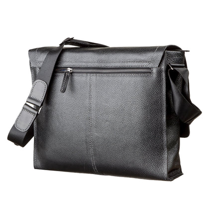 Men's Leather Bag SHVIGEL 11106 Black Genuine Leather Durable Design