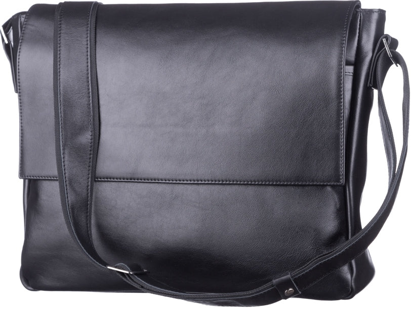 Leather Bag SHVIGEL 11039 Black - Premium Quality Natural Leather from Ukraine