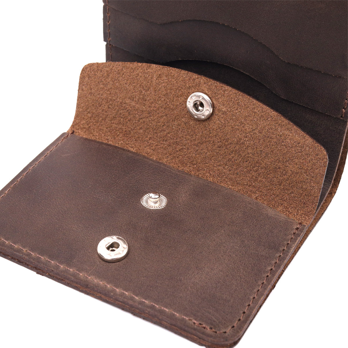 Vintage Leather Wallet SHVIGEL 16601 Brown Natural Leather Handmade Design