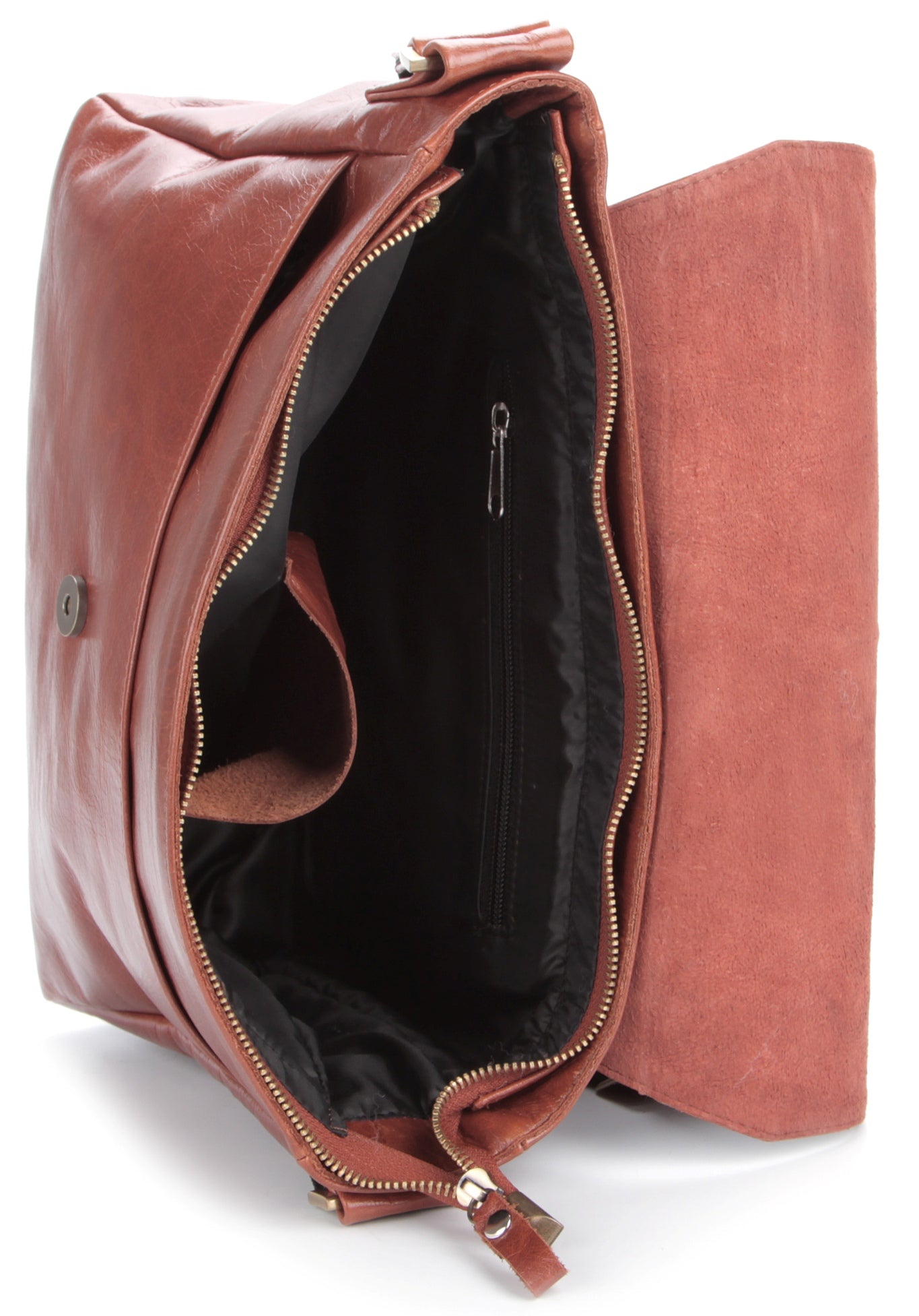 SHVIGEL Leather Bag 00876 Brown - High-Quality Handmade Ukrainian Design