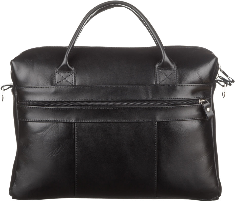 Men's Leather Bag SHVIGEL 15212 Black Natural Leather Stylish Design