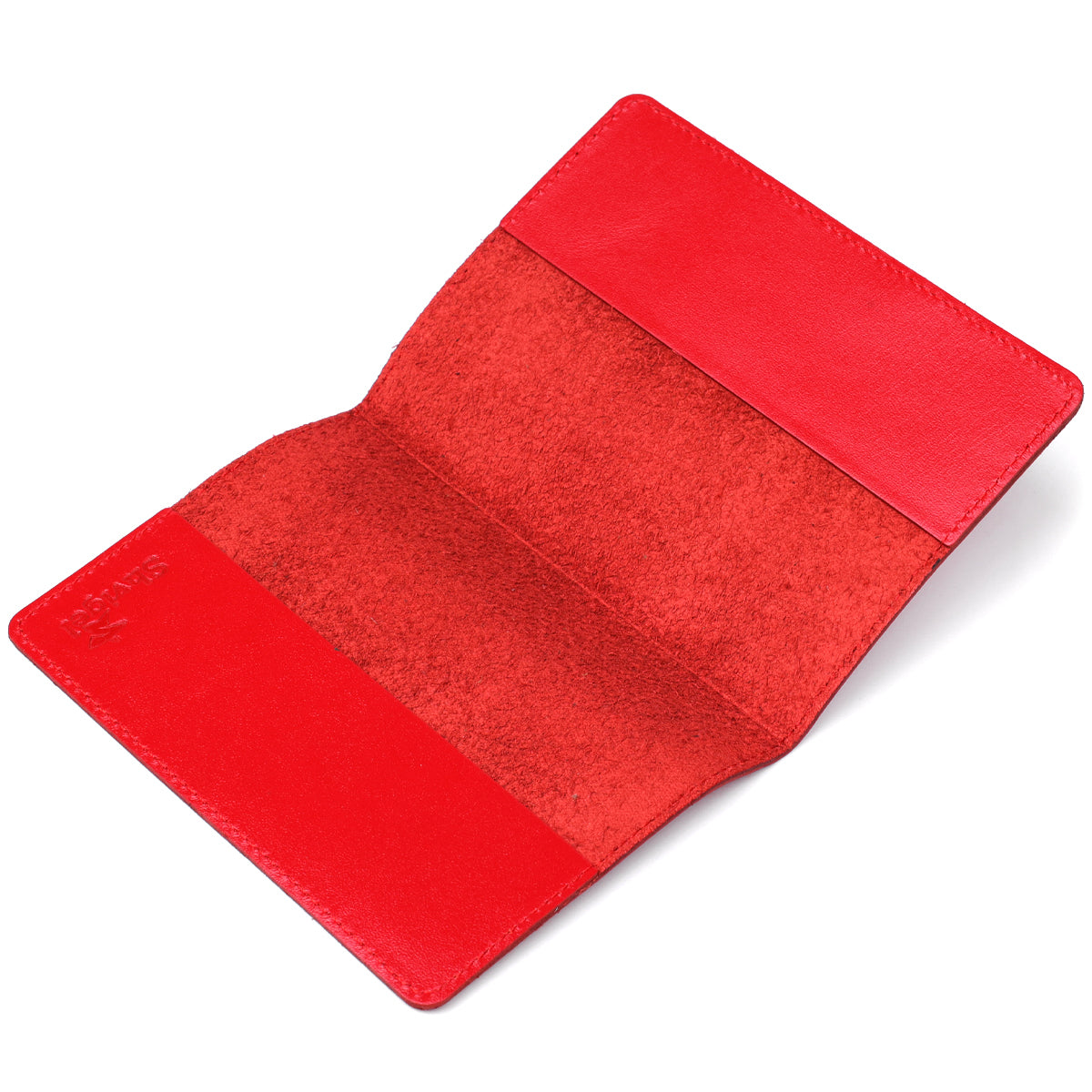 Genuine Leather Passport Cover SHVIGEL 13975 Red - Stylish and Durable Design