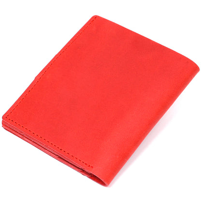 Small Matte Women's Wallet SHVIGEL 16476 Red Genuine Leather Ukraine