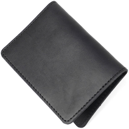 Leather ID Case SHVIGEL 13944 Black Natural Leather with Premium Quality Finish