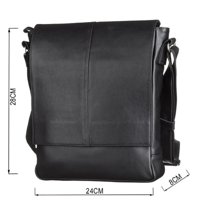 SHVIGEL Genuine Leather Bag 00859 Black - Stylish Ukrainian Design and Premium Quality