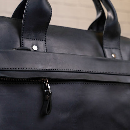 Laptop Bag SHVIGEL 11035 Black Genuine Leather with Stylish Design