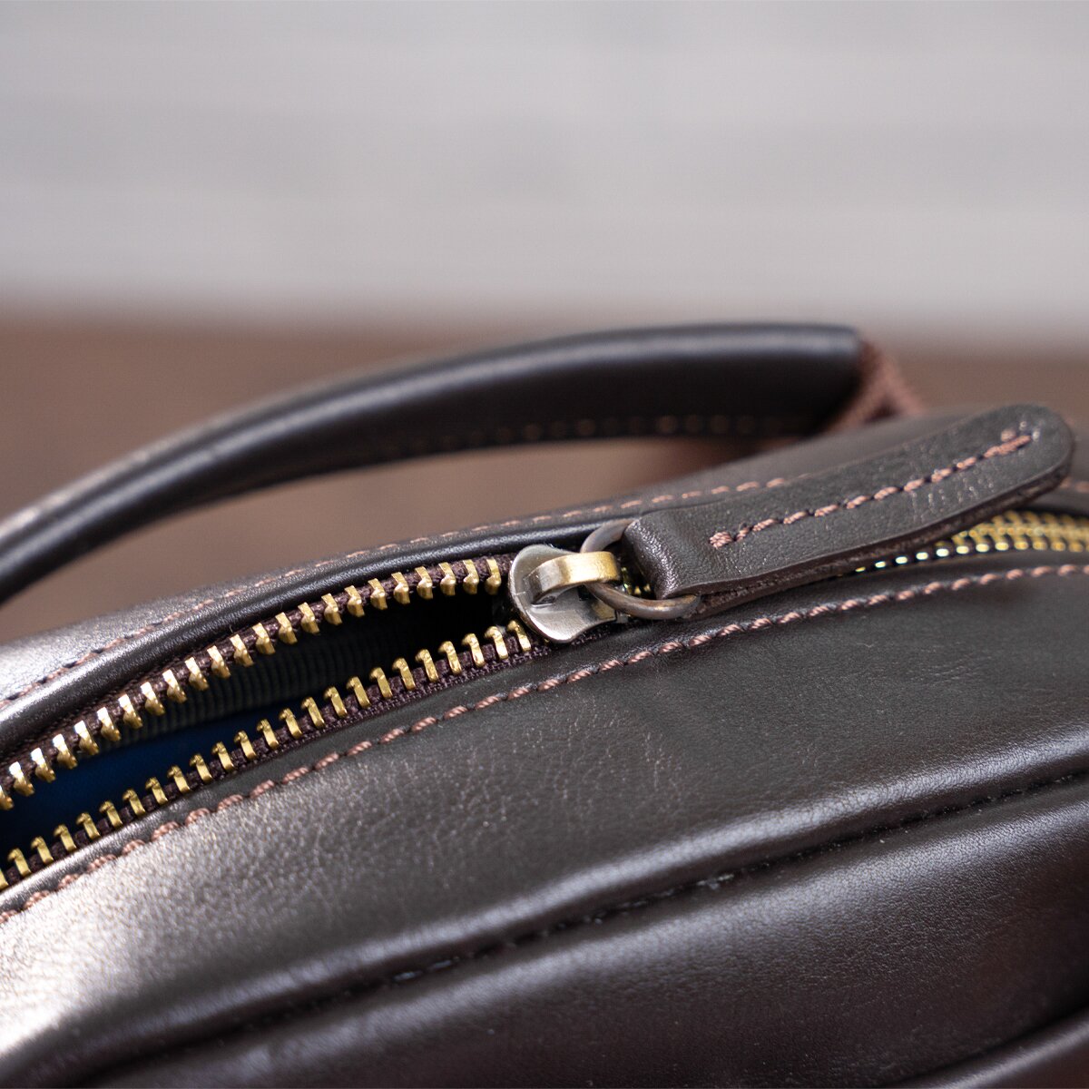 Leather Men's Bag SHVIGEL 11089 Brown Genuine Leather Made in Ukraine