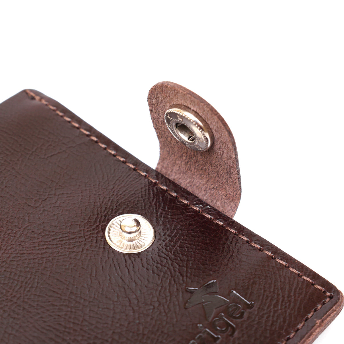 Universal Men's Wallet SHVIGEL 16464 Brown Genuine Leather from Ukraine