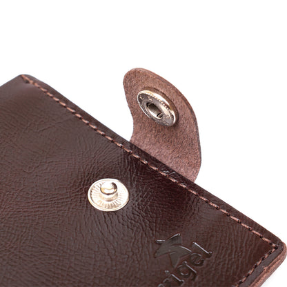 Universal Men's Wallet SHVIGEL 16464 Brown Genuine Leather from Ukraine