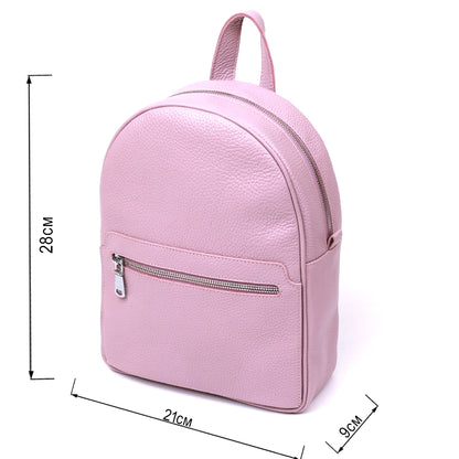 Small Women's Backpack SHVIGEL 16305 Lilac Genuine Leather Stylish Design