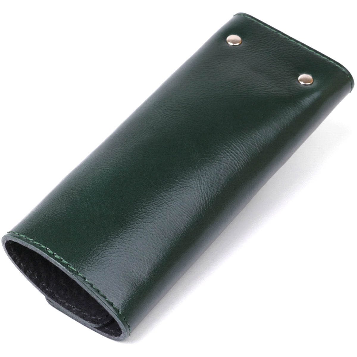 Modern Leather Key Holder SHVIGEL 16531 Green Natural Leather for Keys