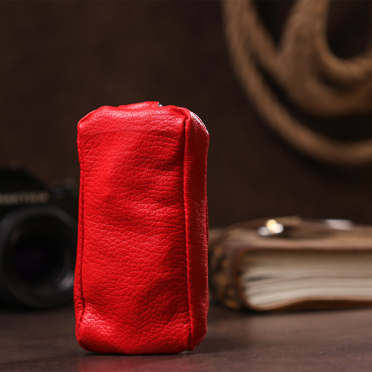 Bright Leather Key Holder Shvigel 13953 Natural Leather Made in Ukraine