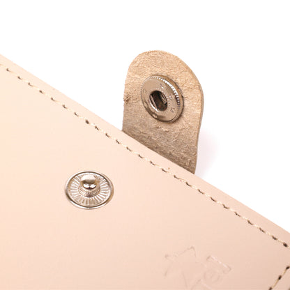 Classic Leather Wallet SHVIGEL 16510 Beige Made in Ukraine, Natural Leather Quality