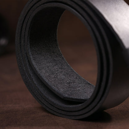 Men's Leather Belt SHVIGEL 10084 Black Genuine Leather Made in Ukraine