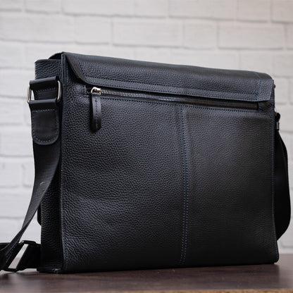 Men's Leather Bag SHVIGEL 11106 Black Genuine Leather Durable Design