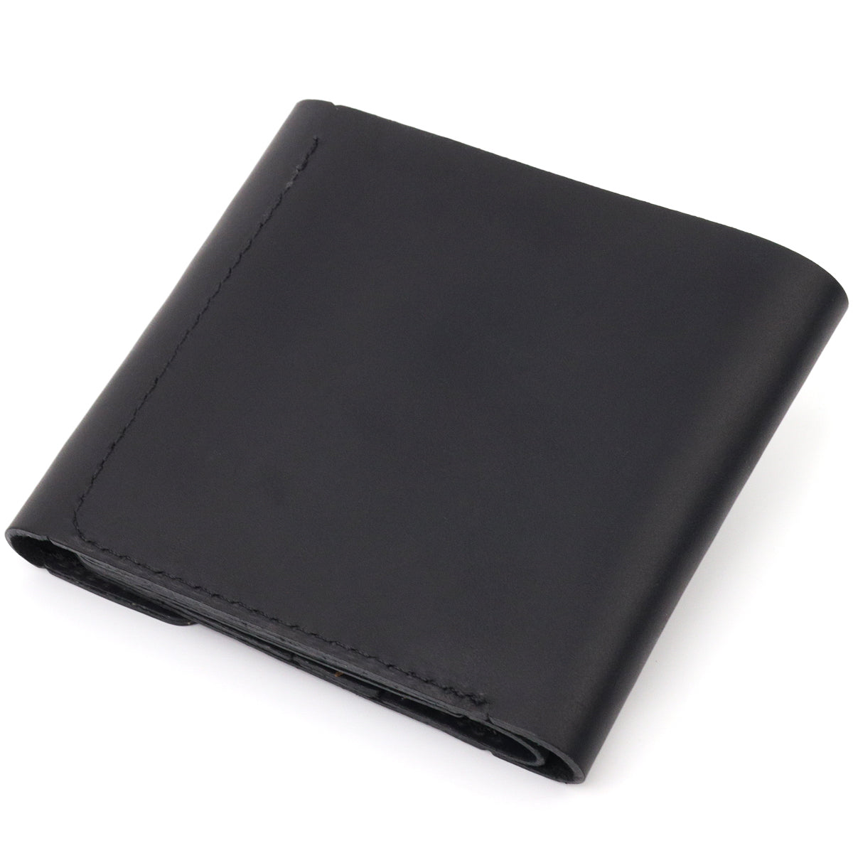 Matte Leather Men's Wallet SHVIGEL 16612 Black Made in Ukraine Genuine Leather