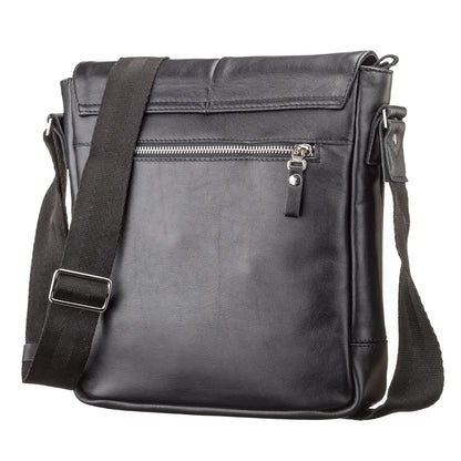 Men's Genuine Leather Bag SHVIGEL 00878 Black, Stylish Design Made in Ukraine