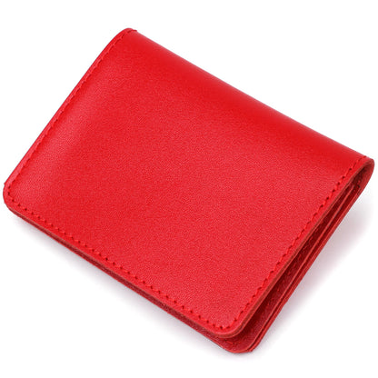 Leather Document Holder for Auto - SHVIGEL 13965 Red, 3 Slot Design, Driver's Use - Ukraine