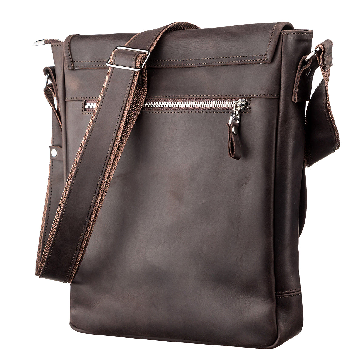 Men's Vintage Leather Bag SHVIGEL 11129 Brown Natural Leather Material