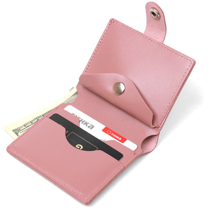 Compact Women's Wallet SHVIGEL 16488 Genuine Leather Pink with Stylish Design