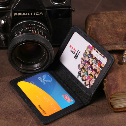 Leather Cover for Driver's License SHVIGEL 13929 Black Genuine Leather, Ukraine