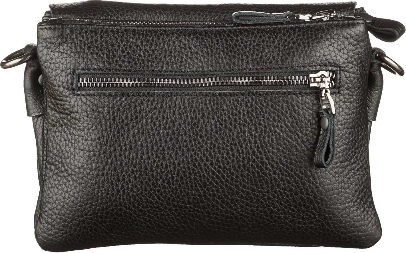 Men's Leather Bag SHVIGEL 11038 Black Natural Leather Made in Ukraine