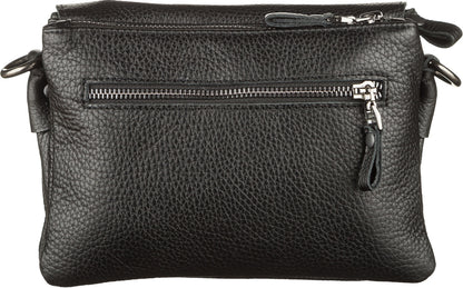 Men's Leather Bag SHVIGEL 11038 Black Natural Leather Made in Ukraine