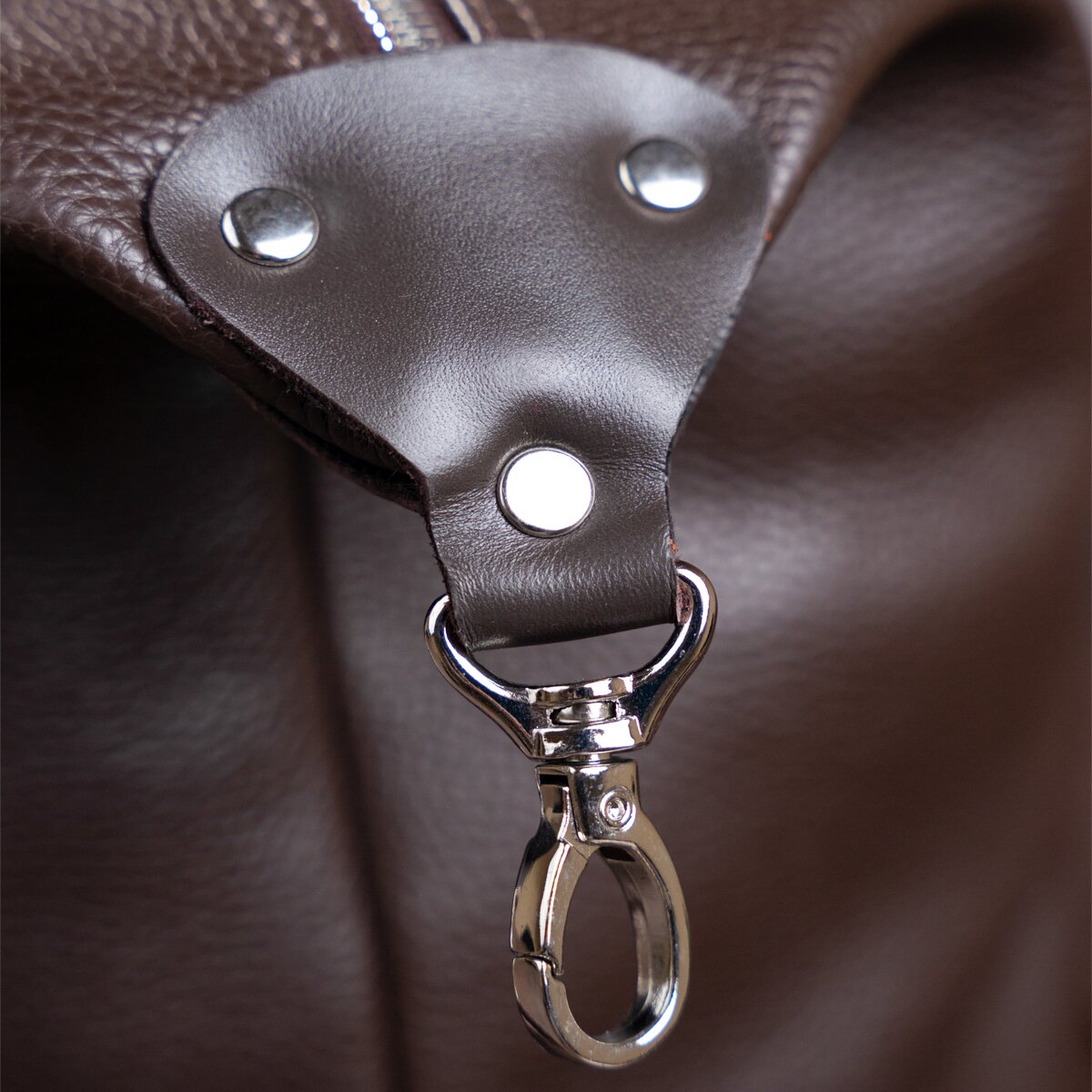 Travel Bag SHVIGEL 00879 Brown Genuine Leather Durable Stylish Design