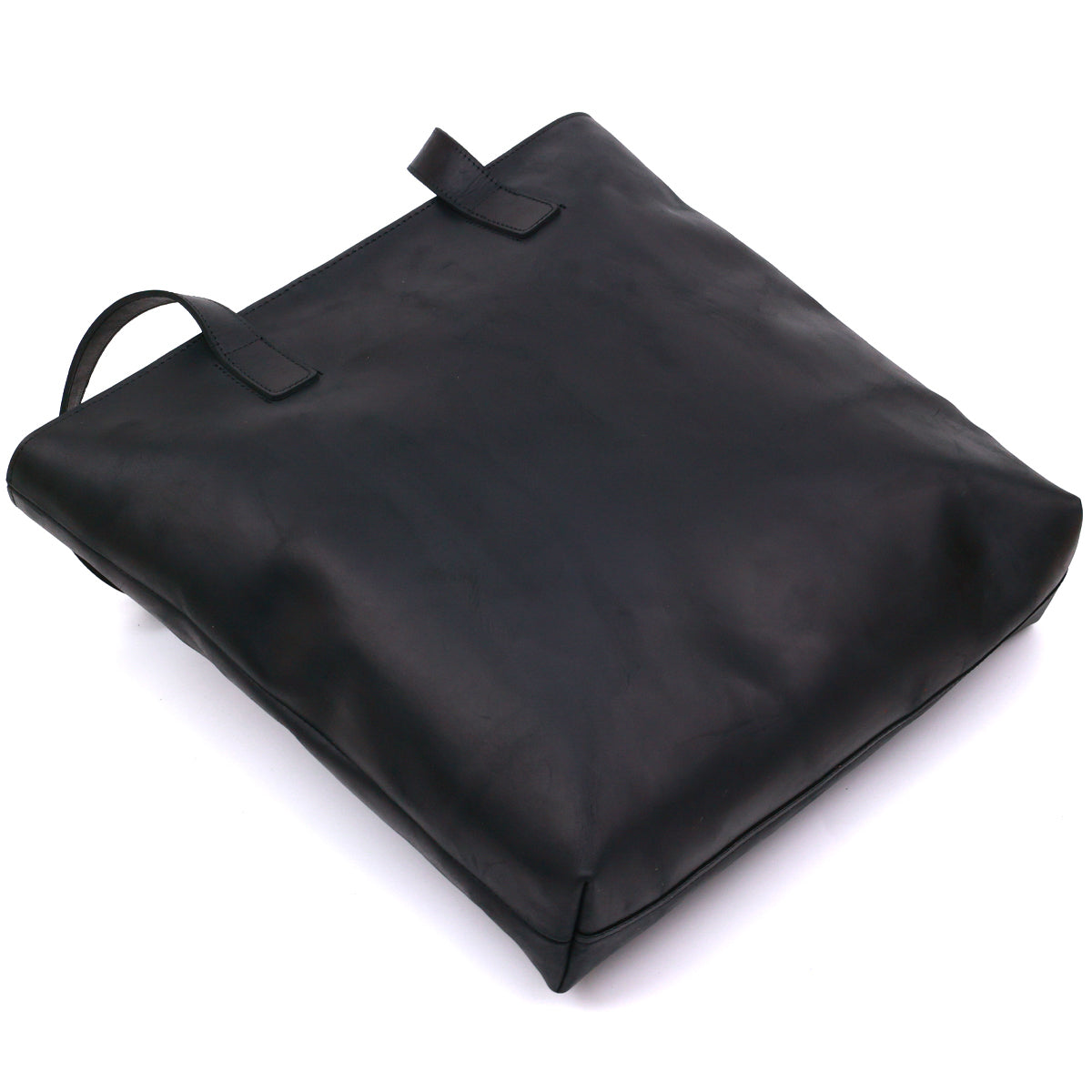 Vintage Leather Handbag SHVIGEL 16347 Black Ukrainian Natural Leather Material
