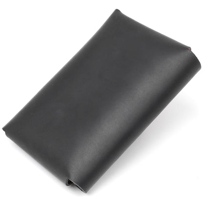 Business Card Holder SHVIGEL 16159 Black Vintage Natural Leather Made in Ukraine