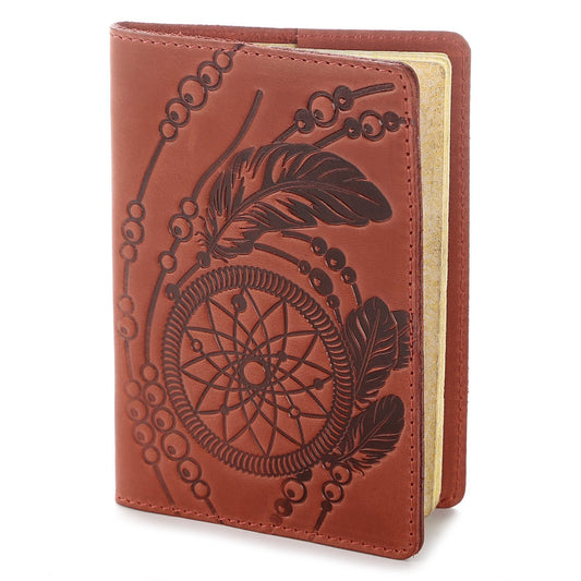 Exclusive Vintage Leather Passport Cover by SHVIGEL 13792 in Red - Crafted from Natural Leather, Made in Ukraine
