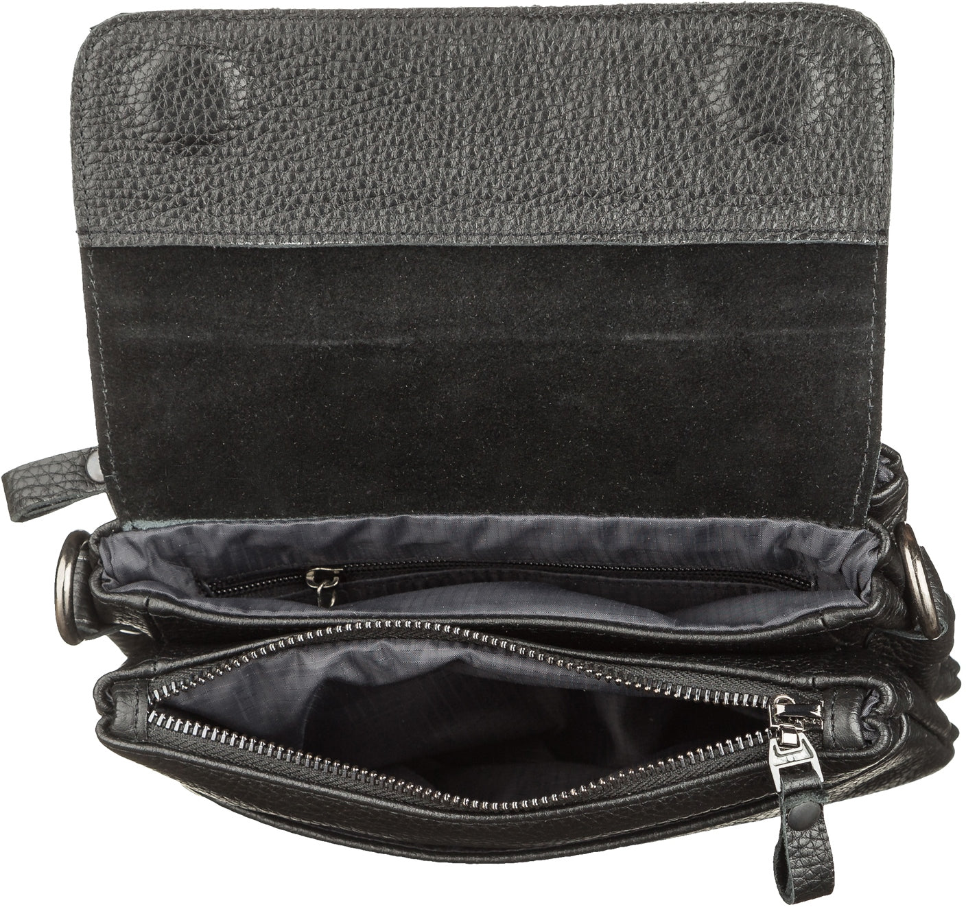 Men's Leather Bag SHVIGEL 11038 Black Natural Leather Made in Ukraine