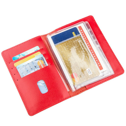 Large Driver Document Cover by SHVIGEL 13984 in Red, Made of Natural Leather