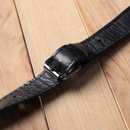 Classic Shvigel Crossbody Bag 22841 in Smooth Black Genuine Leather