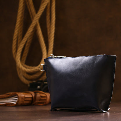 Women's Skincare SHVIGEL 16413 Blue Natural Leather Made in Ukraine